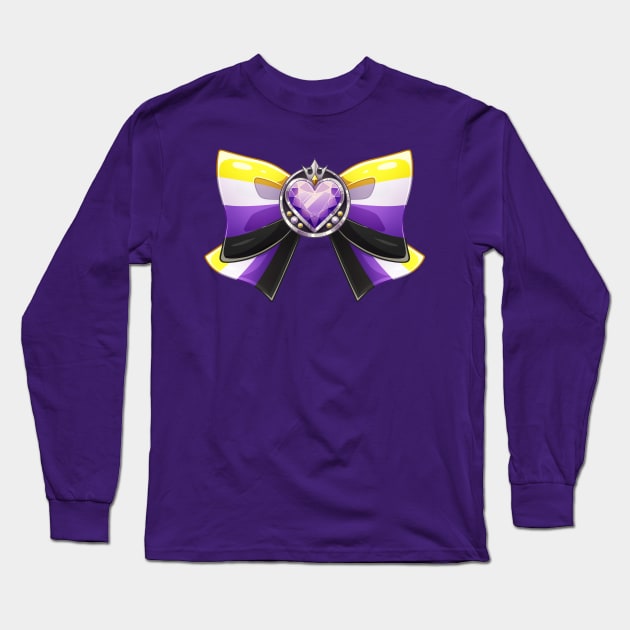 Non Binary Pride Power Long Sleeve T-Shirt by Padfootlet